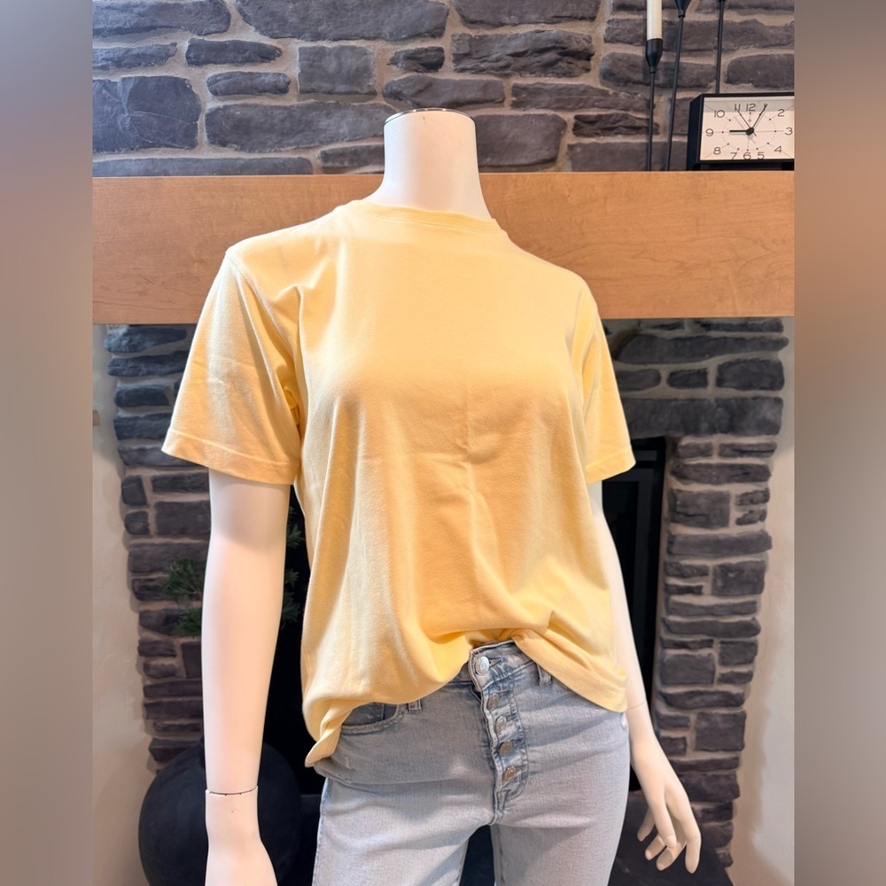 Christopher & Banks Soft Yellow Short Sleeve Tee